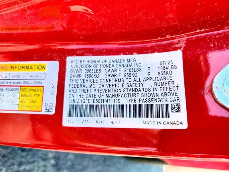 2026 HONDA CIVIC SI  