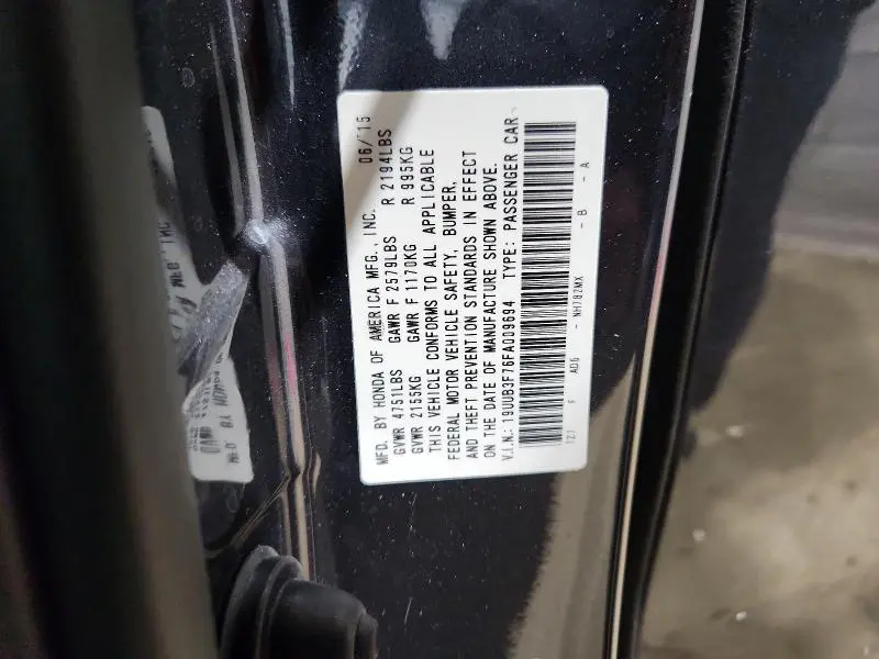 2015 ACURA TLX ADVANCE  