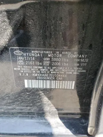 2014 HYUNDAI ELANTRA SE  