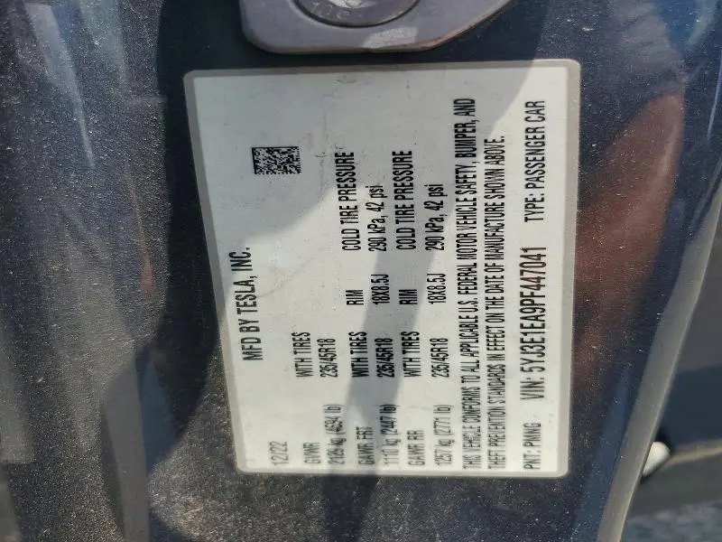 2023 TESLA MODEL 3   