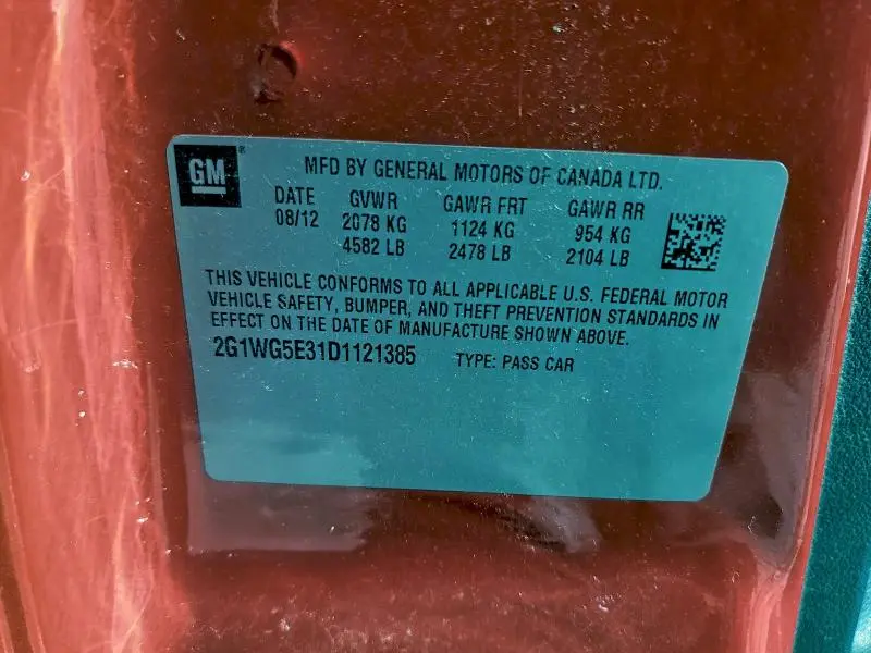 2013 CHEVROLET IMPALA LT  