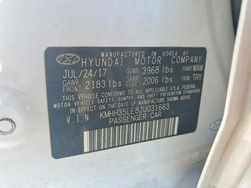 2018 HYUNDAI ELANTRA GT BASE  