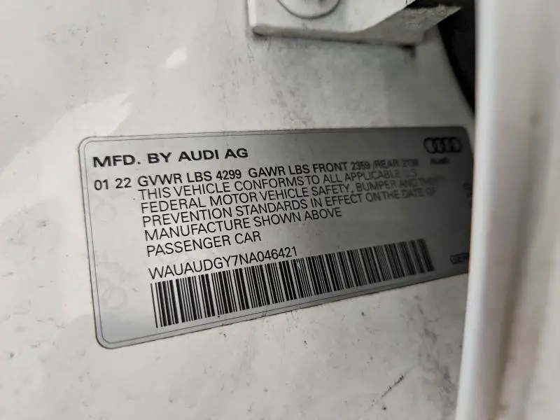 2022 AUDI A3 PREMIUM  
