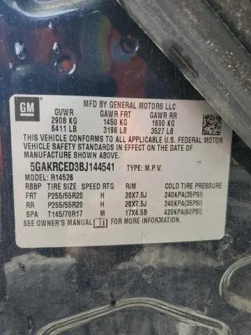 2011 BUICK ENCLAVE CXL  