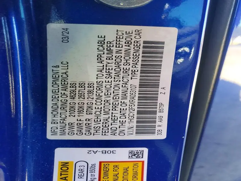 2024 HONDA ACCORD HYBRID SPORT  
