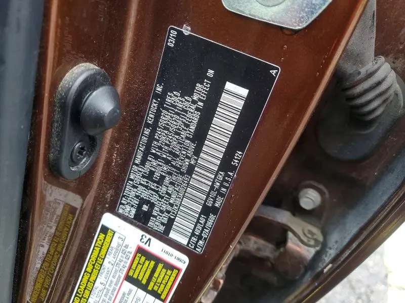 2010 TOYOTA VENZA FWD V6  