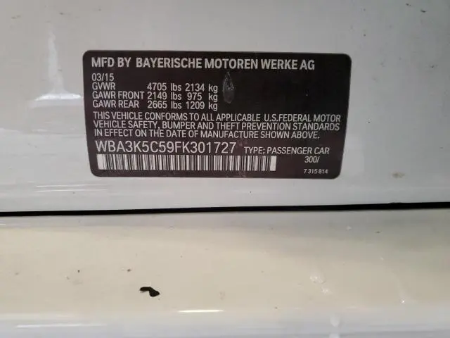 2015 BMW 328 D XDRIVE  