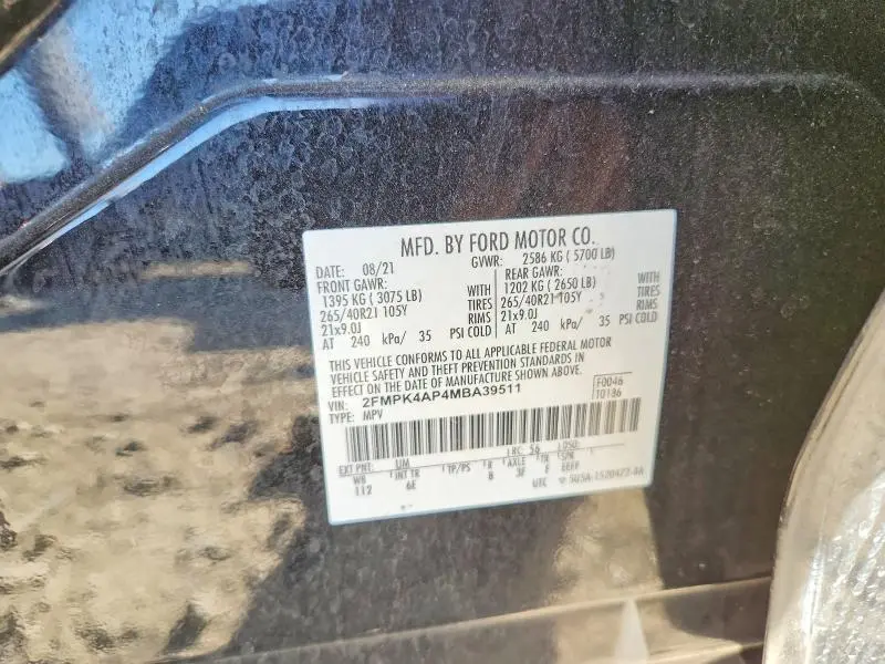 2021 FORD EDGE ST  