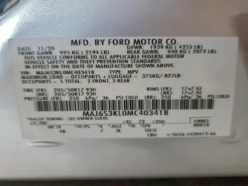 2021 FORD ECOSPORT TITANIUM  