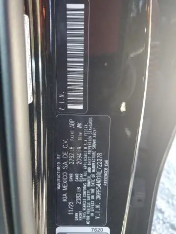 2024 KIA FORTE GT LINE  