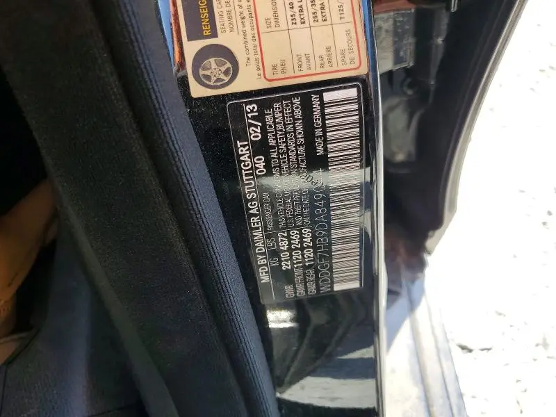 2013 MERCEDES-BENZ C 63 AMG  