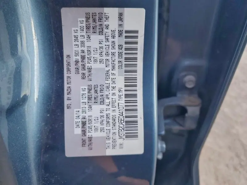 2014 MAZDA CX-9 TOURING  