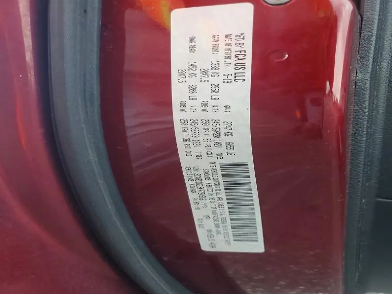 2019 CHRYSLER PACIFICA LIMITED  