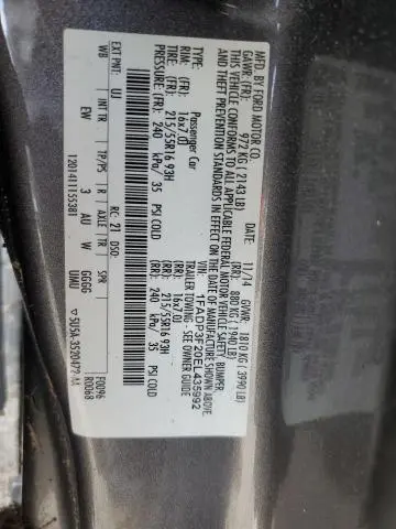 2014 FORD FOCUS SE  