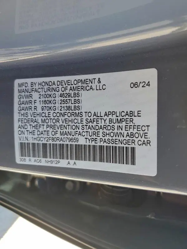 2024 HONDA ACCORD TOURING HYBRID  