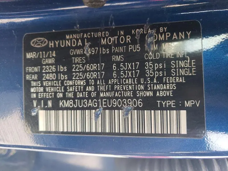 2014 HYUNDAI TUCSON SE  