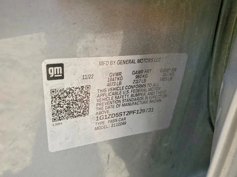 2023 CHEVROLET MALIBU LT  