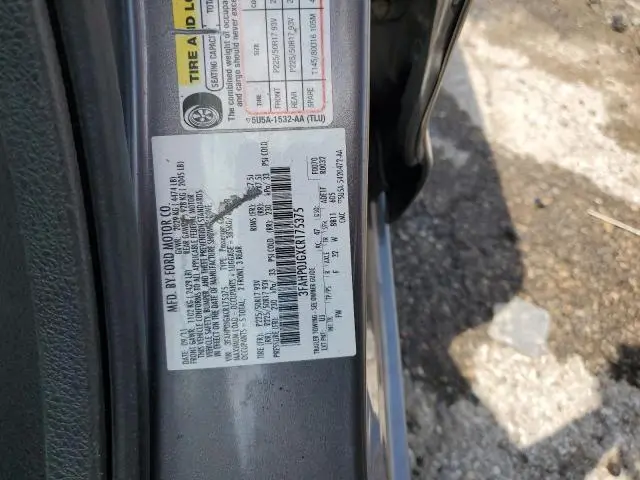 2012 FORD FUSION SEL  