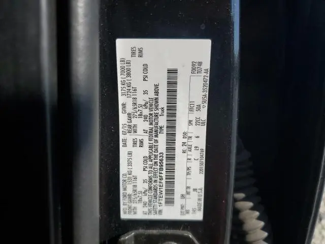 2015 FORD F150 SUPERCREW  