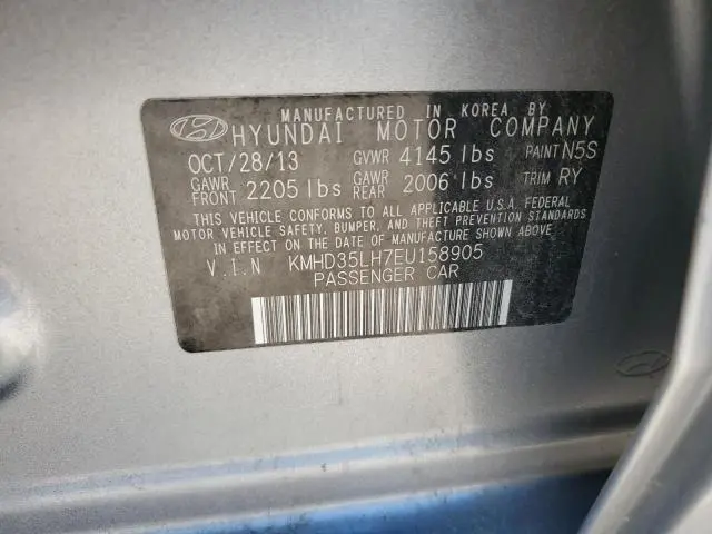 2014 HYUNDAI ELANTRA GT   