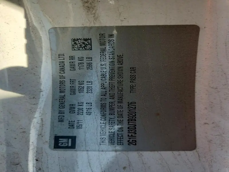 2011 CHEVROLET CAMARO SS  