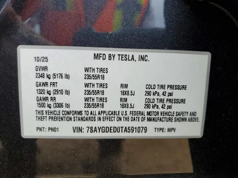 2026 TESLA MODEL Y   