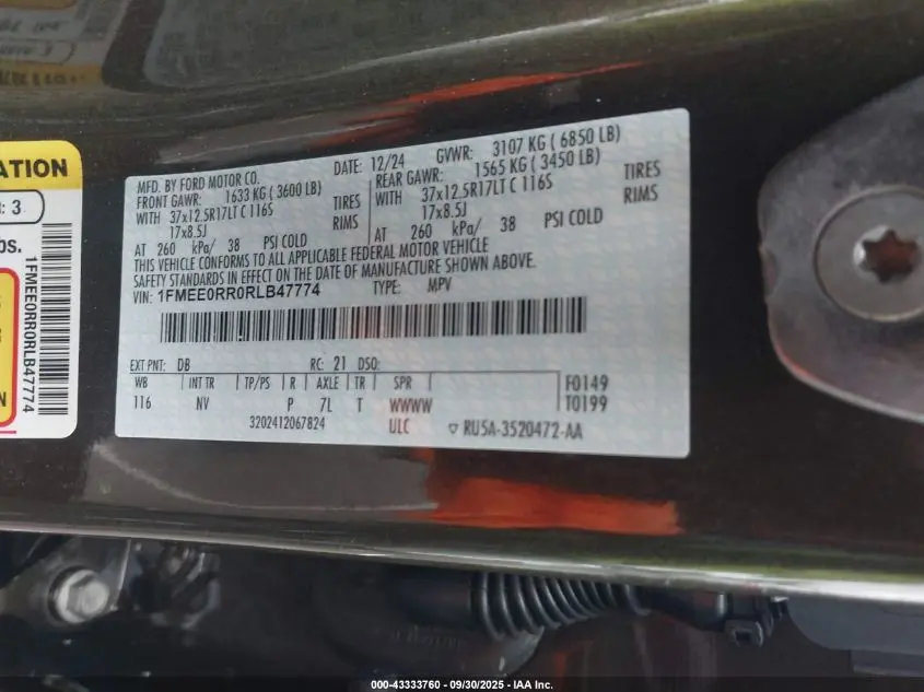 2024 FORD BRONCO RAPTOR