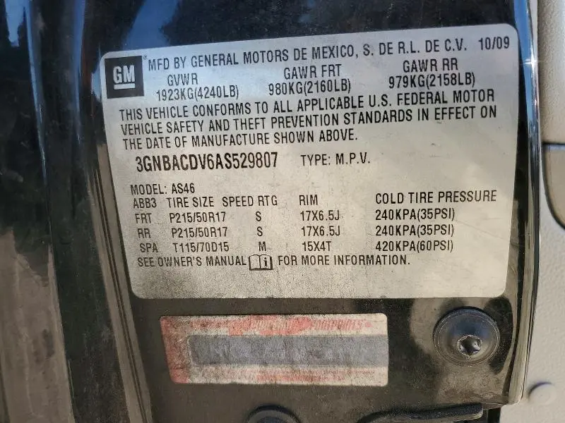 2010 CHEVROLET HHR LT  