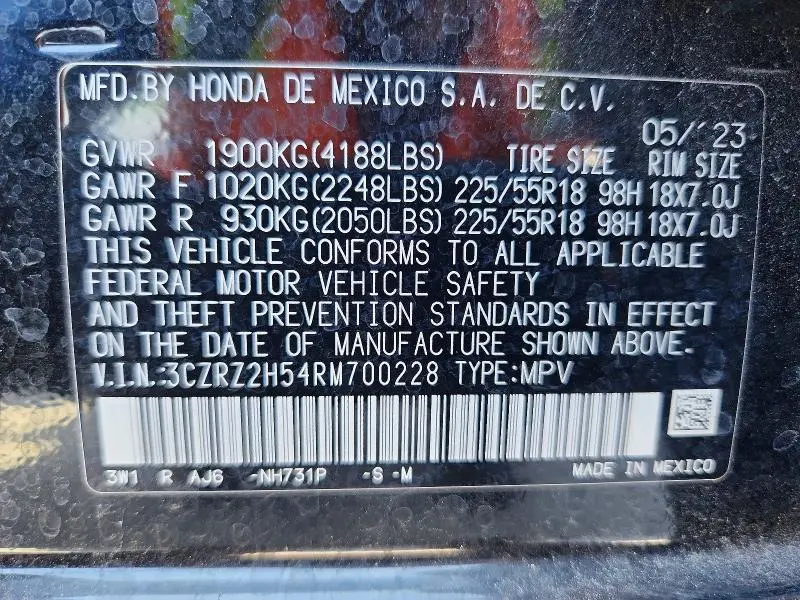 2024 HONDA HR-V SPORT  