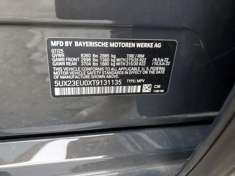 2026 BMW X5 XDRIVE40I  