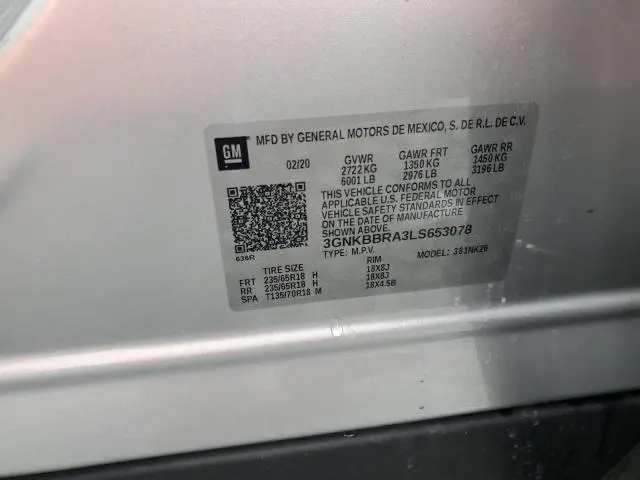 2020 CHEVROLET BLAZER 1LT  