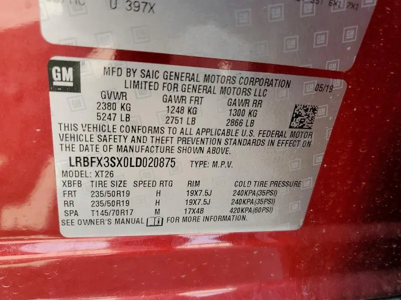 2020 BUICK ENVISION PREMIUM  