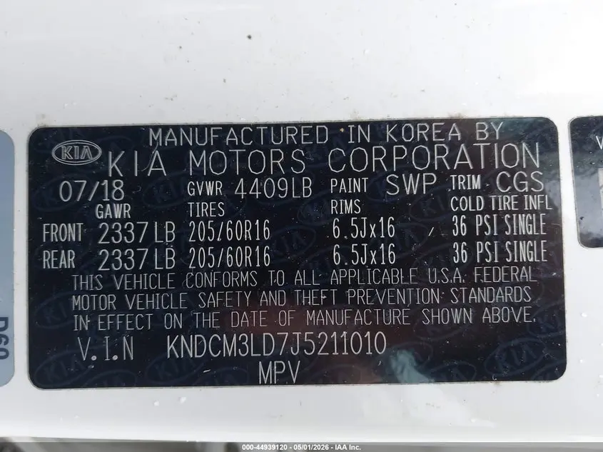2018 KIA NIRO PLUG-IN HYBRID LX