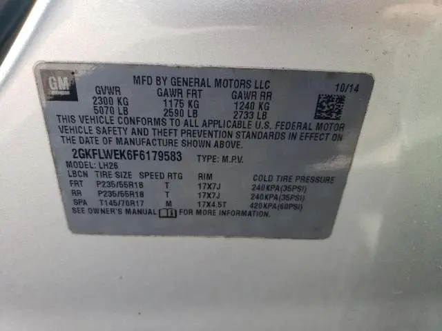 2015 GMC TERRAIN SLE  