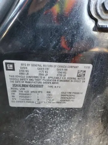 2016 GMC TERRAIN SLE  