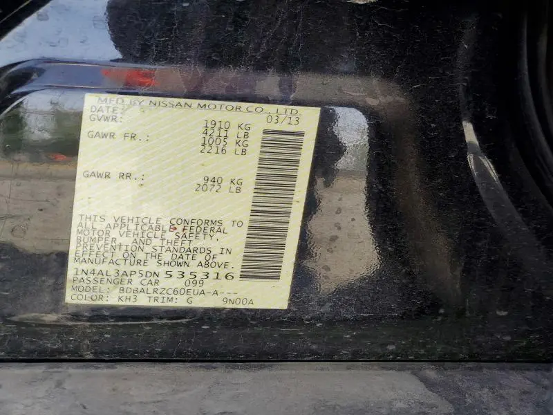 2013 NISSAN ALTIMA 2.5  