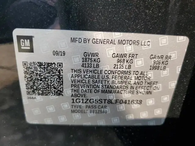2020 CHEVROLET MALIBU RS  