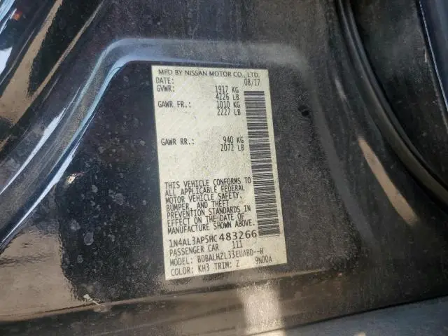 2017 NISSAN ALTIMA 2.5  