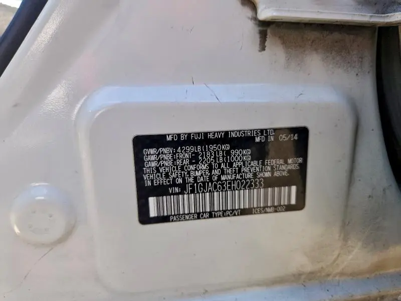 2014 SUBARU IMPREZA PREMIUM  