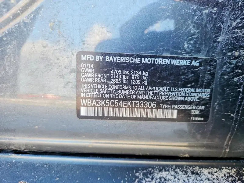 2014 BMW 328 D XDRIVE  