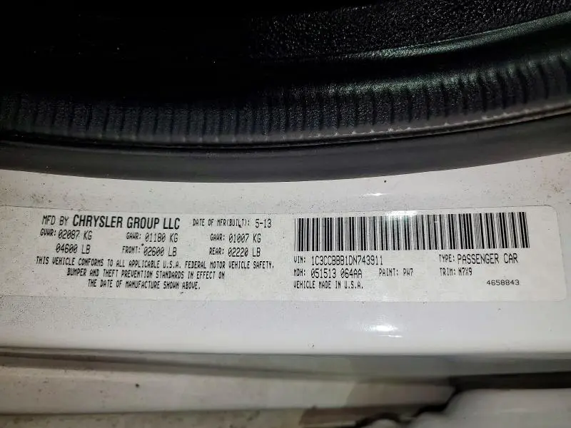 2013 CHRYSLER 200 TOURING  