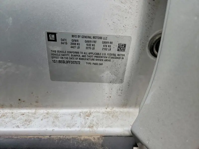 2015 CHEVROLET MALIBU LS  