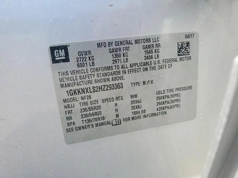 2017 GMC ACADIA DENALI  