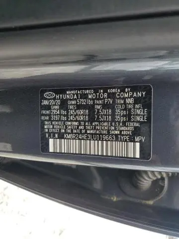 2020 HYUNDAI PALISADE SEL