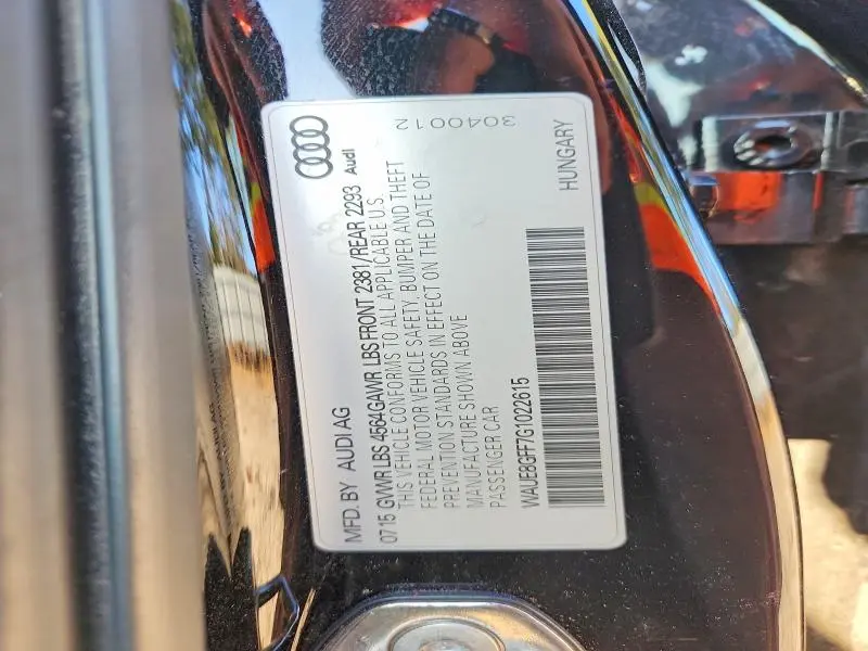 2016 AUDI A3 PREMIUM PLUS  