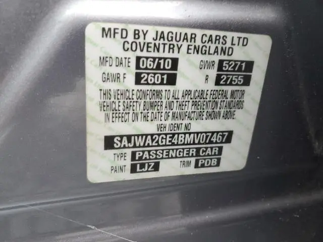 2011 JAGUAR XJL SUPERCHARGED  