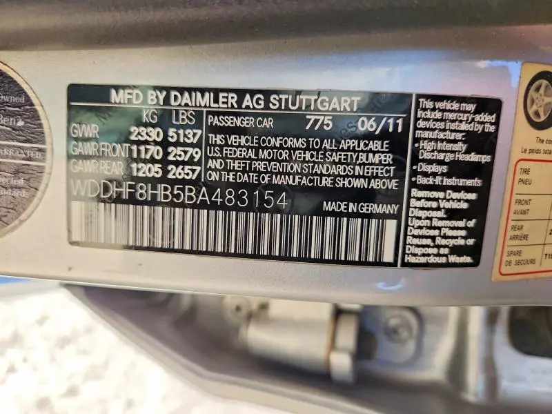 2011 MERCEDES-BENZ E 350 4MATIC  