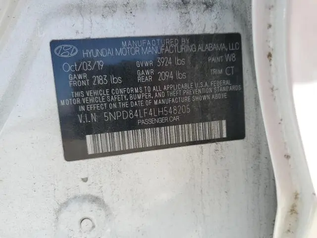 2020 HYUNDAI ELANTRA SEL