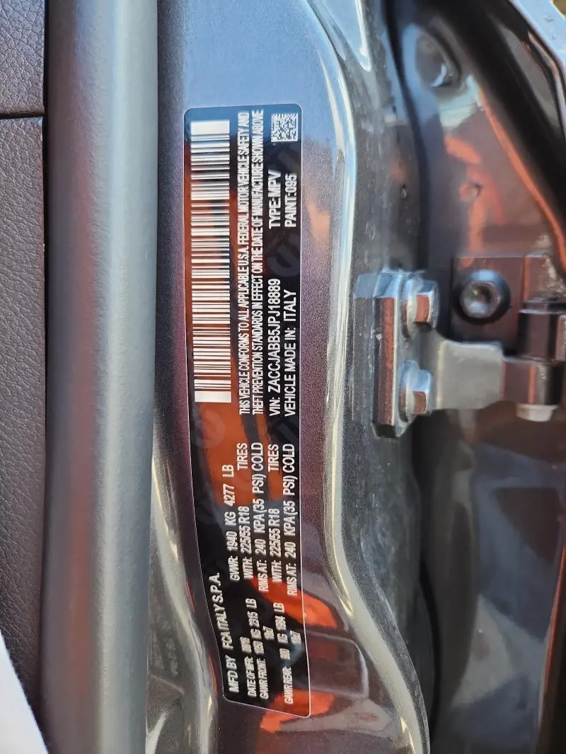 2018 JEEP RENEGADE LATITUDE  