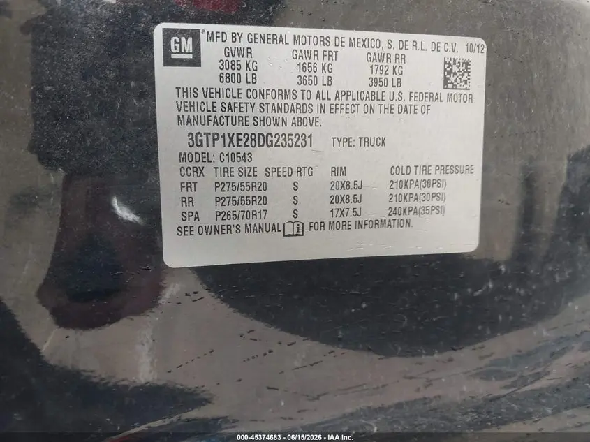 2013 GMC SIERRA 1500 DENALI